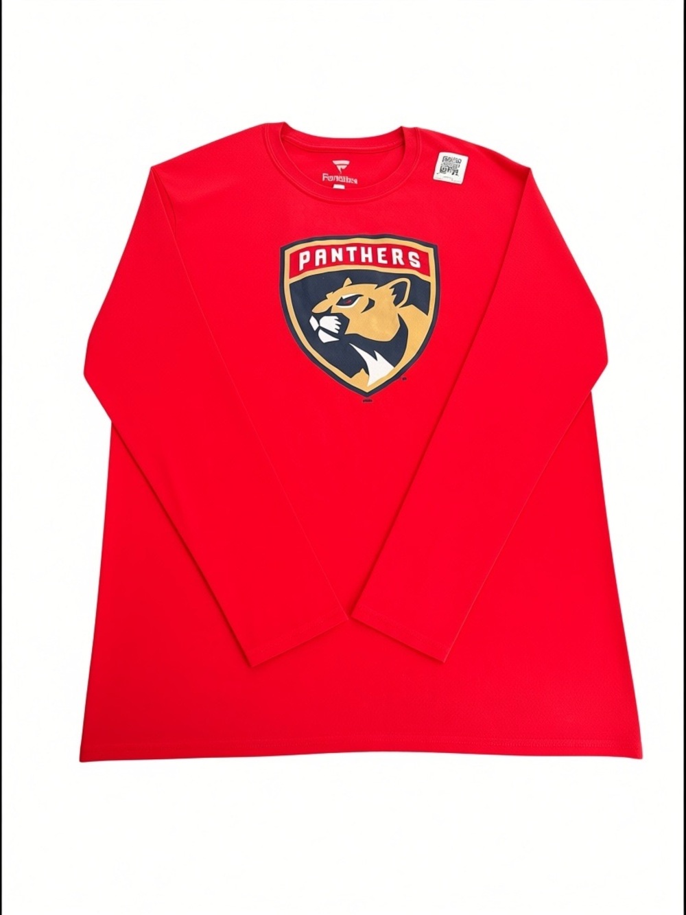 Men's Red Florida Panthers Primary Logo Long Sleeve T-Shirt Large